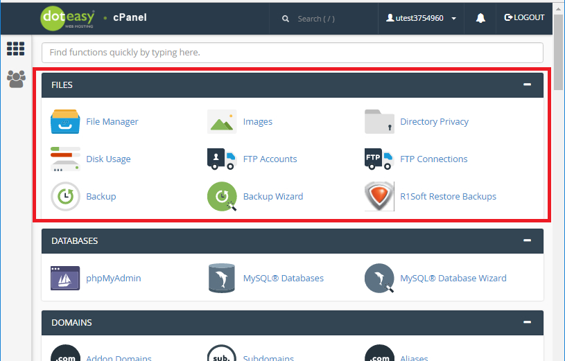 cpanel file manager